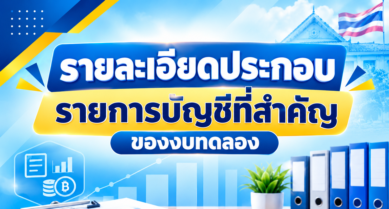 รายละเอียดประกอบรายการบัญชีที่สำคัญของงบทดลองประจำเดือนกันยายน 2569